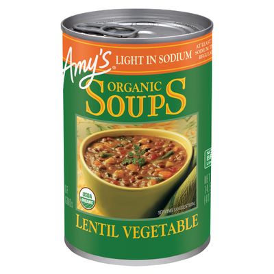 Amy&#39;s Organic Lentil Vegetable Soup, Light in Sodium 14.5 oz.