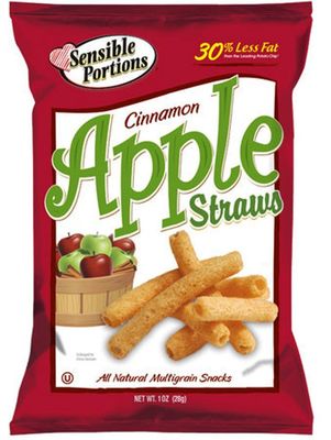 Sensible Portions Apple Straws, 1 Ounce (Pack of 24)