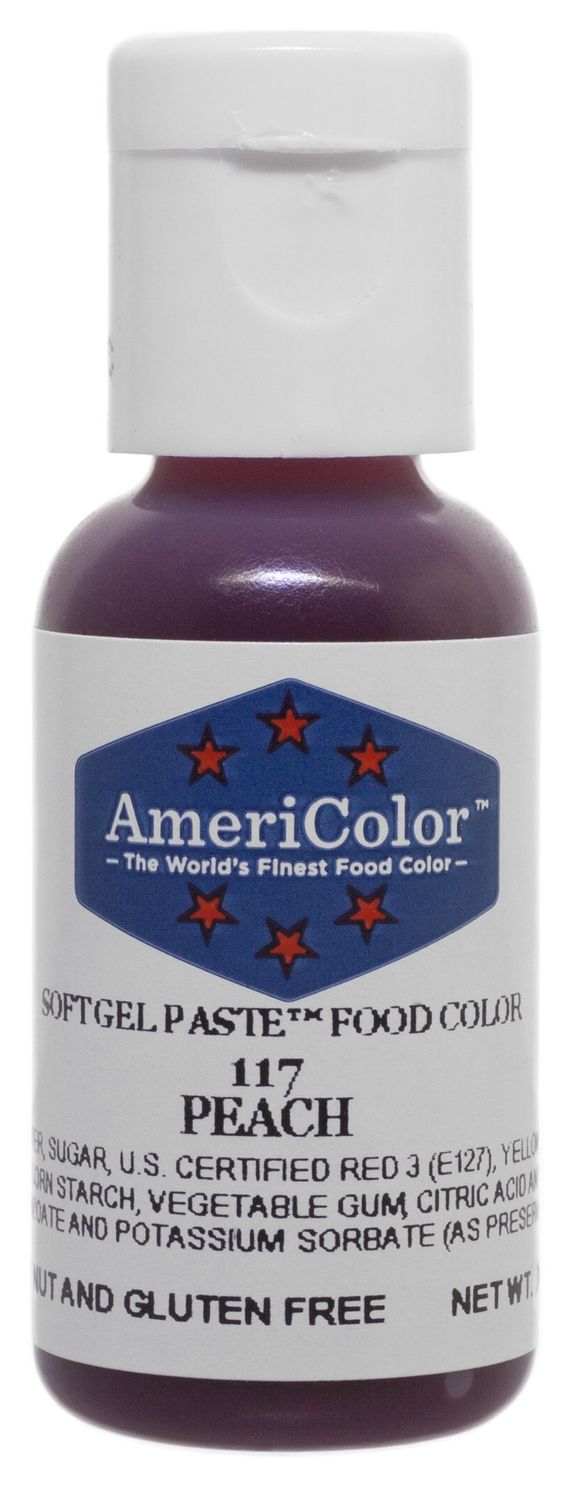 AmeriColor Peach Soft Gel Paste Food Color, .75 oz