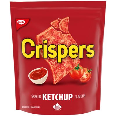Christie Crispers Ketchup Crackers, 145g/5.1 Ounce, Bag, Imported from Canada}