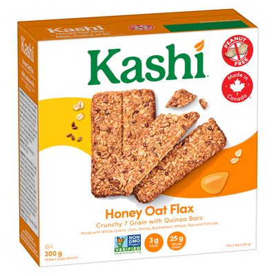Kashi, 7 Grain, Honey Oat Flax with Quinoa, 10 bars, 200g/7.1oz, Canadian}