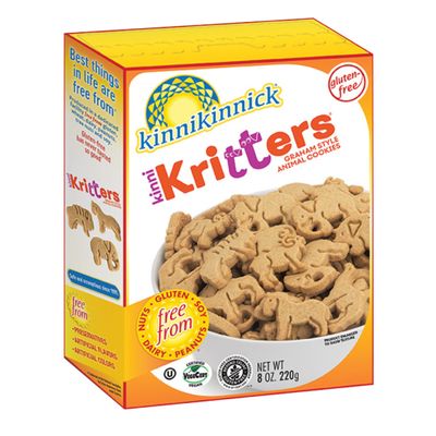 Kinnikinnick - KinniKritters Graham Style Animal Cookies - Gluten Free, Allergy Friendly Vegan Animal Crackers - 8 oz. Box