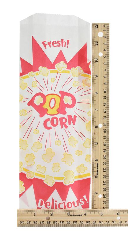 2 oz. Jumbo Popcorn Bag, Burst Design, 1000 per Case