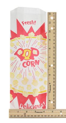 2 oz. Jumbo Popcorn Bag, Burst Design, 1000 per Case