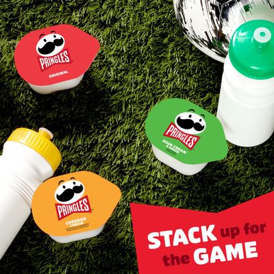 Pringles Potato Crisps Chips, Lunch Snacks, On-the-Go Snacks, Snack Stacks, Variety Pack, 12.9oz Box (18 Cups)