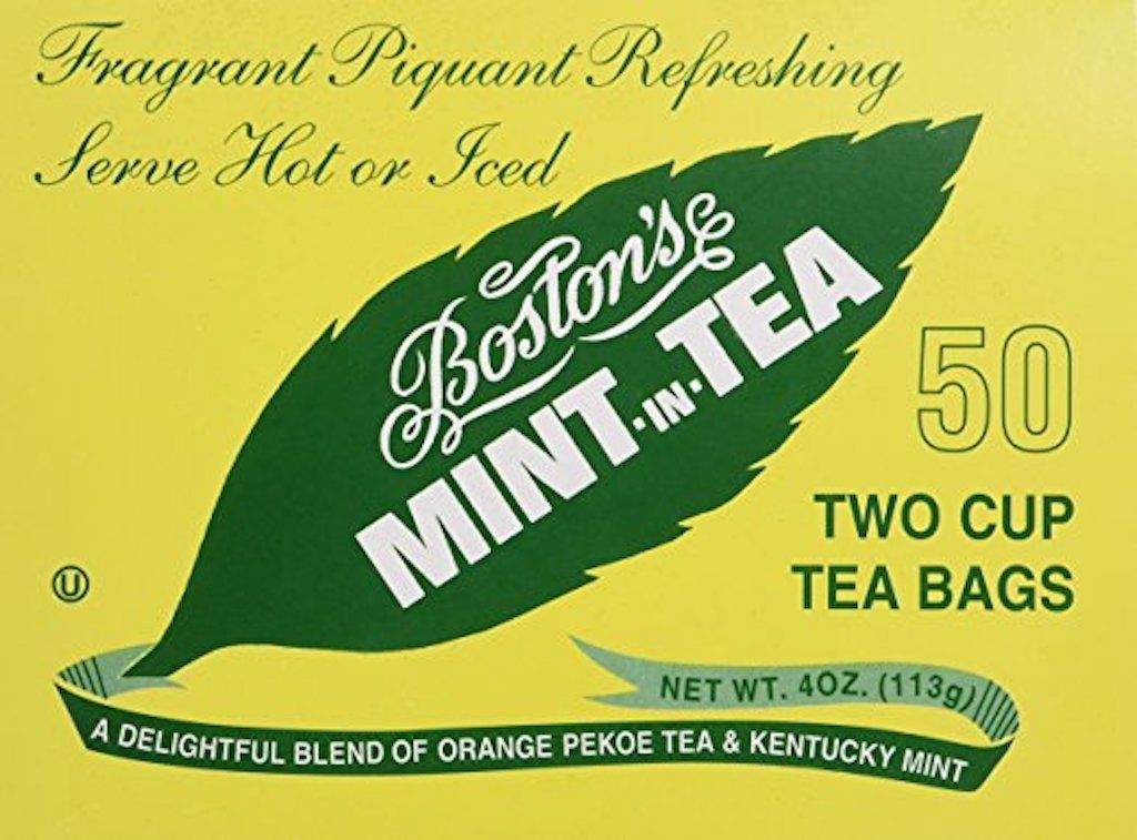 Boston Tea Mint-In-Tea, 50-Count Boxes (Pack of 6)