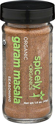 Spicely Organic Seasoning Garam Masala 1.60 Ounce Jar Certified Gluten Free