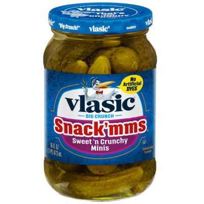 Vlasic Snack&#39;mms Sweet&#39;n Crunchy Mini Pickles, 16 FL OZ