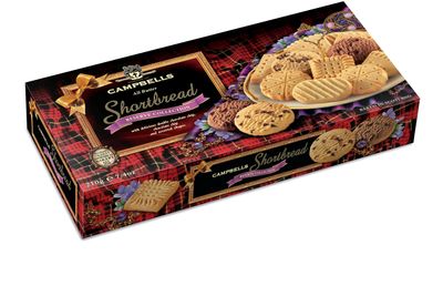 Campbells Shortbread Reserve Collection | with Delicious Double Chocolate Chips &amp; Assorted Shapes | Scottish Cookies Assortment | Scotland Pure Butter Biscuits | Variety Pack | 7.41 Oz (210g)