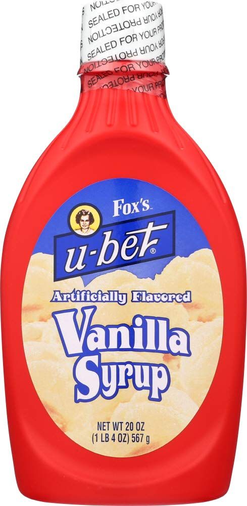 Foxs U Bet Vanilla Syrup, 20 Ounce - 12 per case.