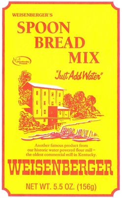 Weisenberger Spoon Bread Mix - Authentic, Old Fashioned, Southern Style Corn Bread Mix - Made From Non GMO Cornmeal - Traditional Cast Iron Spoonbread, Corn Bread Muffin, and Corncake - 5.5 Oz