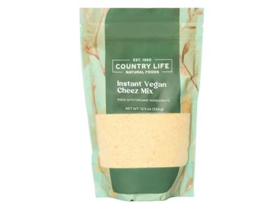 Country Life Vegan Cheez Mix, Made with Organic Ingredients, Instant, Plant-based, Cheddar Cheese Substitute Perfect for Mac&amp;Cheese, Burgers, and Veggies 12.5oz