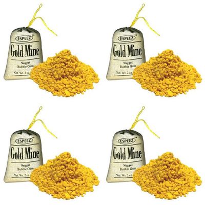 Gold Mine Bubble Gum Nuggets - 2 oz (24 pack)