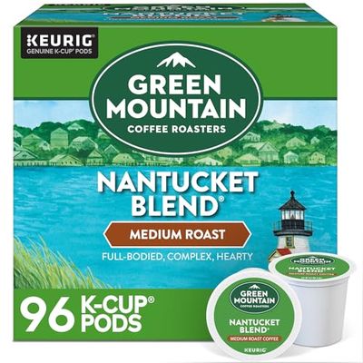 Green Mountain Coffee Roasters Nantucket Blend Keurig Single-Serve K-Cup Pods, Medium Roast Coffee, 96 Count