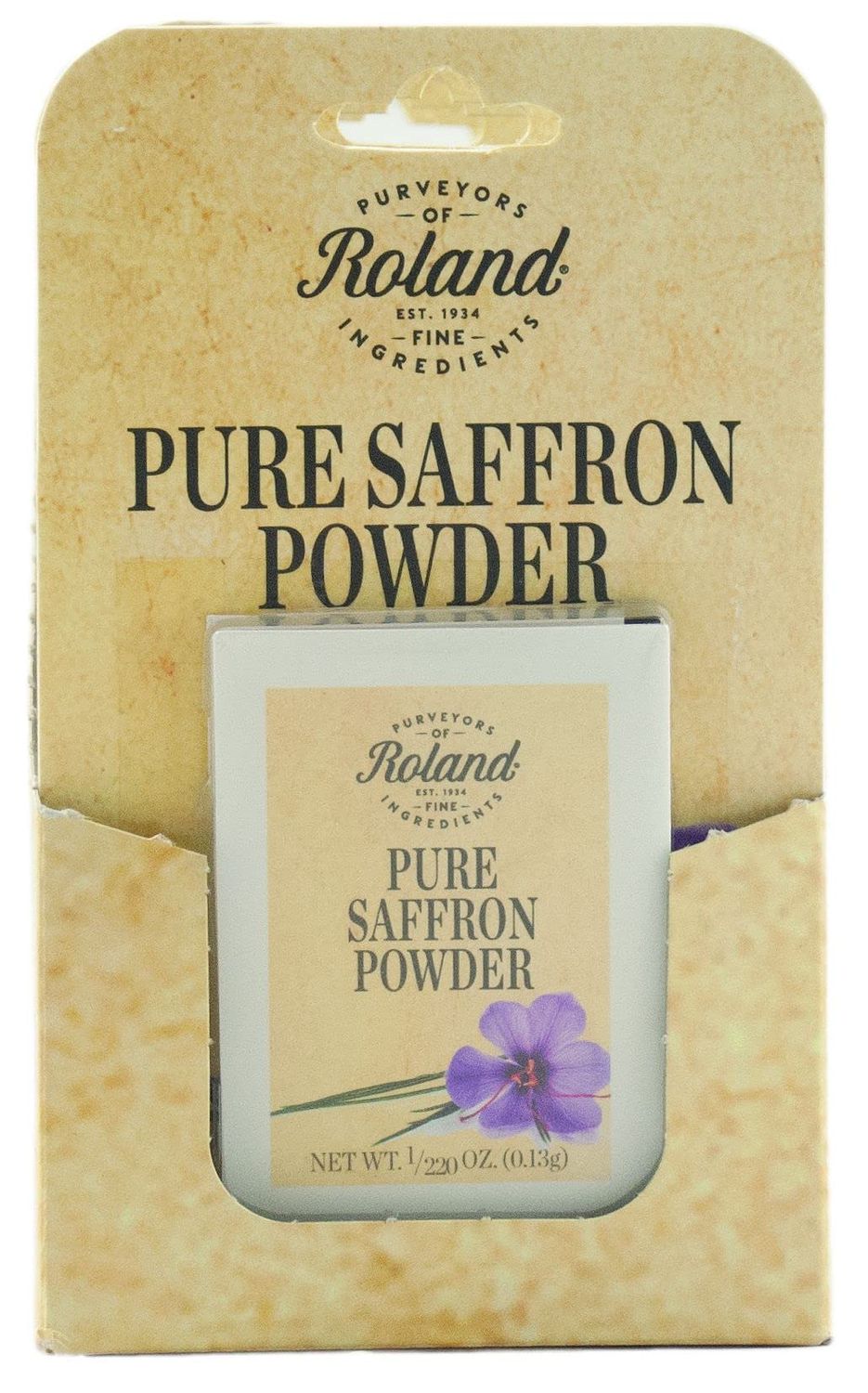 Roland Foods Pure Saffron Powder, Specialty Imported Food, Three 1/220 Ounce Envelopes, Pack of 1