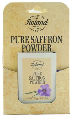 Roland Foods Pure Saffron Powder, Specialty Imported Food, Three 1/220 Ounce Envelopes, Pack of 1