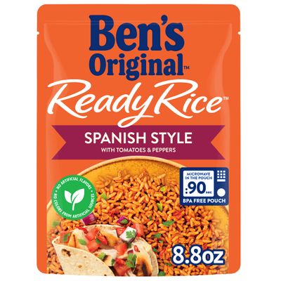 BEN&#39;S ORIGINAL Ready Rice Spanish Style Flavored Rice, Easy Dinner Side, 8.8 oz Pouch