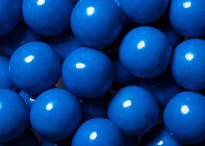 Bayside Candy 1 Large Gumballs - Colored Gumball Collection - Gumball Machine - Shimmer and Solid Colors (Blue Gumballs 1 Large, 1LB)