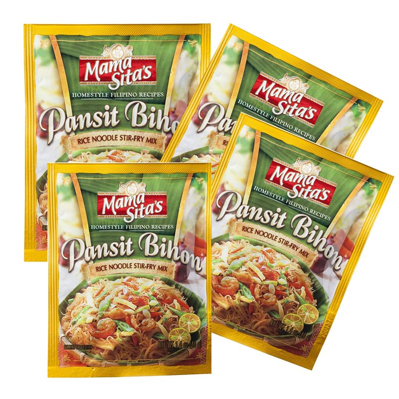 Mama Sita&#39;s Pansit Bihon Rice Noodle Stir-Fry Mix, Net Wt 1.4oz (40g) 3 Pack