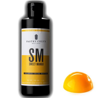 Pastry Chef&#39;s Boutique Intuition Collection Premium Colored Cocoa Butter Coloring for Chocolate - 8 oz. - Sweet Mango
