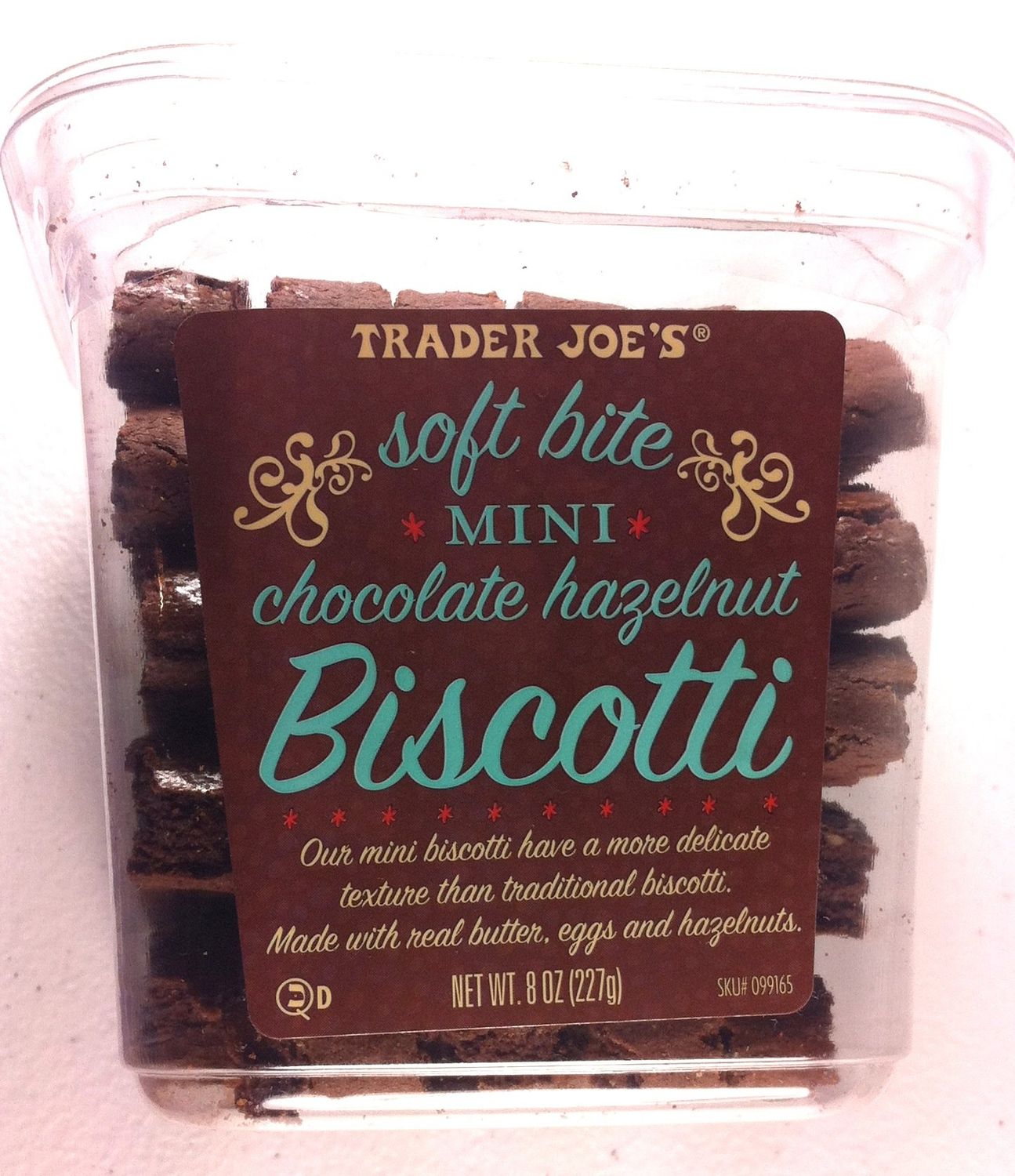 Trader Joe&#39;s Chocolate Hazelnut Biscotti - 8 Oz (4-pack)