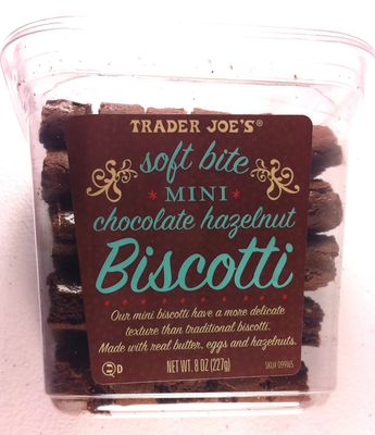 Trader Joe&#39;s Chocolate Hazelnut Biscotti - 8 Oz (4-pack)