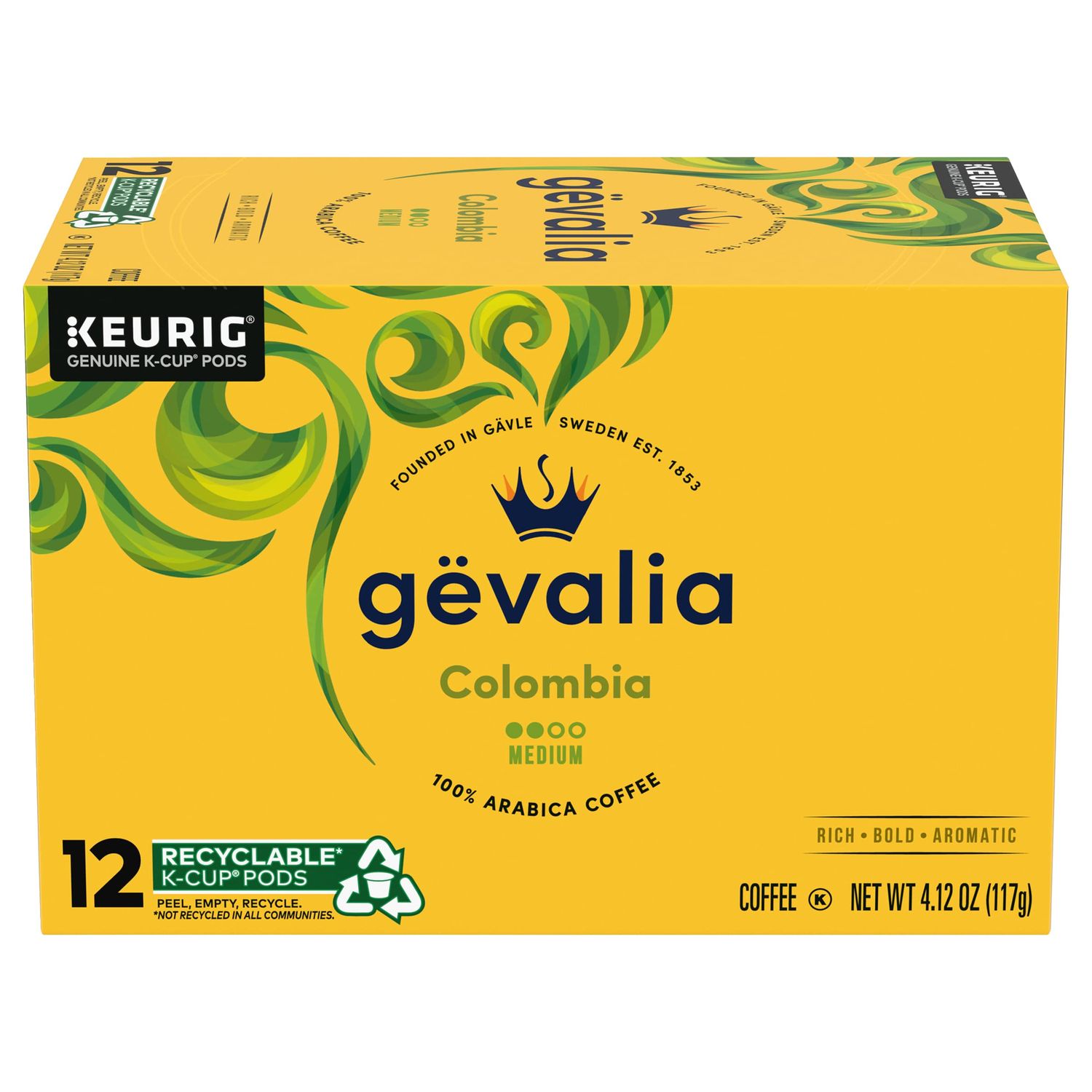 Gevalia Colombian Roast Keurig K Cup Coffee Pods (12 Count)
