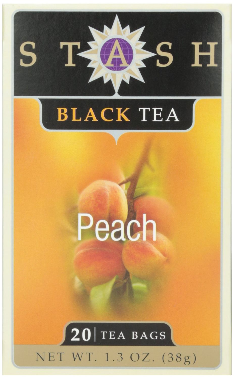 Stash Peach Black Tea, Tea , 20 ct