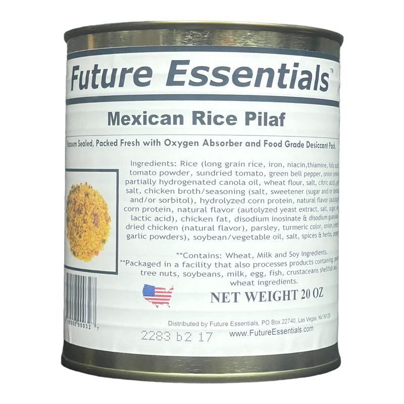 1 Can of Future Essentials Canned Mexican Rice Pilaf