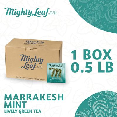 Mighty Leaf Tea - Marrakesh Mint - 100 Pouches Foil Wrapped