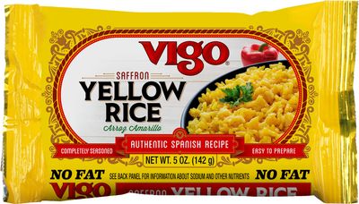 Vigo Authentic Saffron Yellow Rice, Low Fat, 5oz (Yellow Rice, Pack of 12)