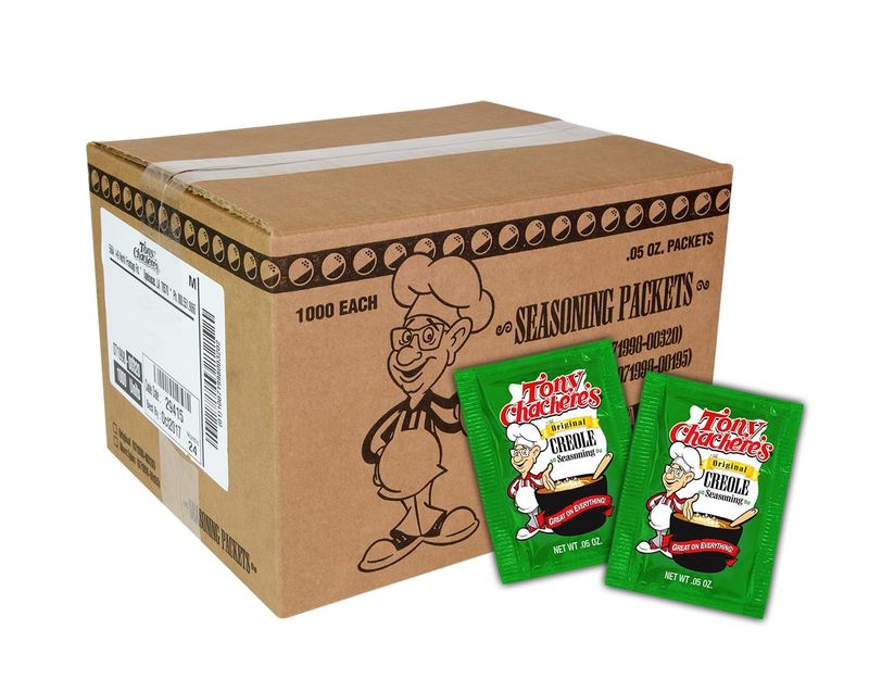 Tony Chachere Original Creole Seasoning, 0.05 Ounce (Pack of 1000)