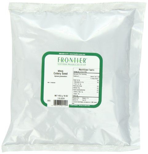 Frontier Co-op Whole Celery Seed, 1-pound Bulk Bag, Great Texture in Salads, Key in Ethnic Dishes and Pickling, Kosher