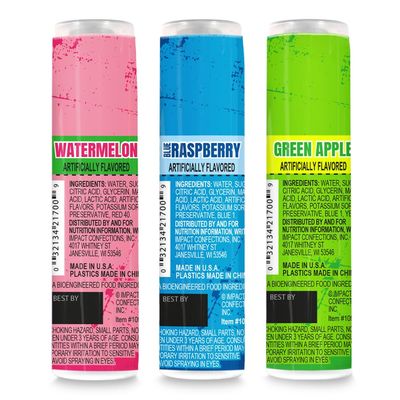 WARHEADS - Super Sour Candy Spray - Blue Raspberry, Green Apple and Watermelon Flavors - 0.68 oz. Bottles - 12 Pack