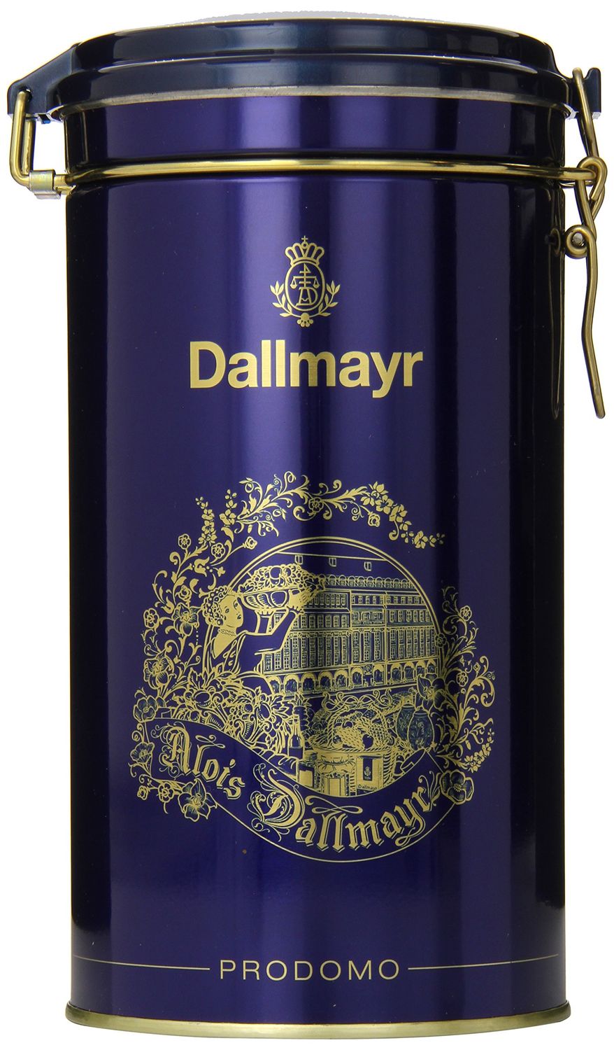Dallmayr Prodomo Ground Coffee Gift Tin, Blue, 17.6 Ounce
