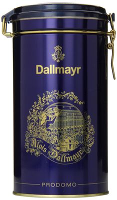 Dallmayr Prodomo Ground Coffee Gift Tin, Blue, 17.6 Ounce