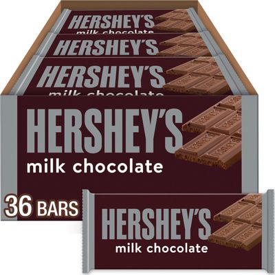 HERSHEY&#39;S Milk Chocolate Candy Bars, 1.55 oz (36 Count)