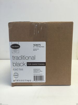 Ice Tea Fresh Brew Farmer Brothers Black Iced Tea for Sweetening 24/4oz Pk