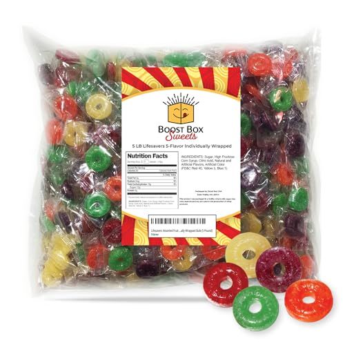 Lifesavers Individually Wrapped Lifesavers Bulk Lifesavers Hard Candy Orange Lifesavers Cherry Life Savers Lifesavers Bulk Life Savers Hard Candy Candy Rings (5 Pound)