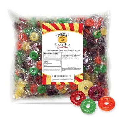 Lifesavers Individually Wrapped Lifesavers Bulk Lifesavers Hard Candy Orange Lifesavers Cherry Life Savers Lifesavers Bulk Life Savers Hard Candy Candy Rings (5 Pound)