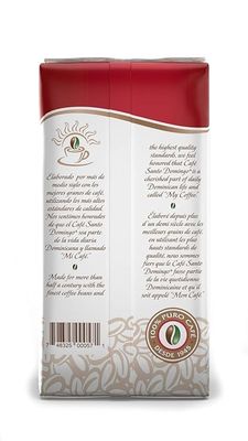 Caf Santo Domingo, 16 oz Bag, Ground Coffee, Medium Roast - Product from the Dominican Republic (Pack of 4)