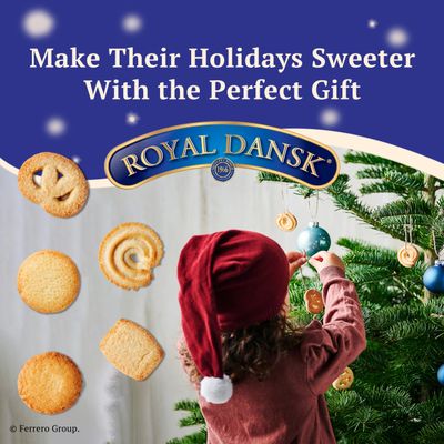 Royal Dansk Danish Cookies Tin, butter, 24 Ounce