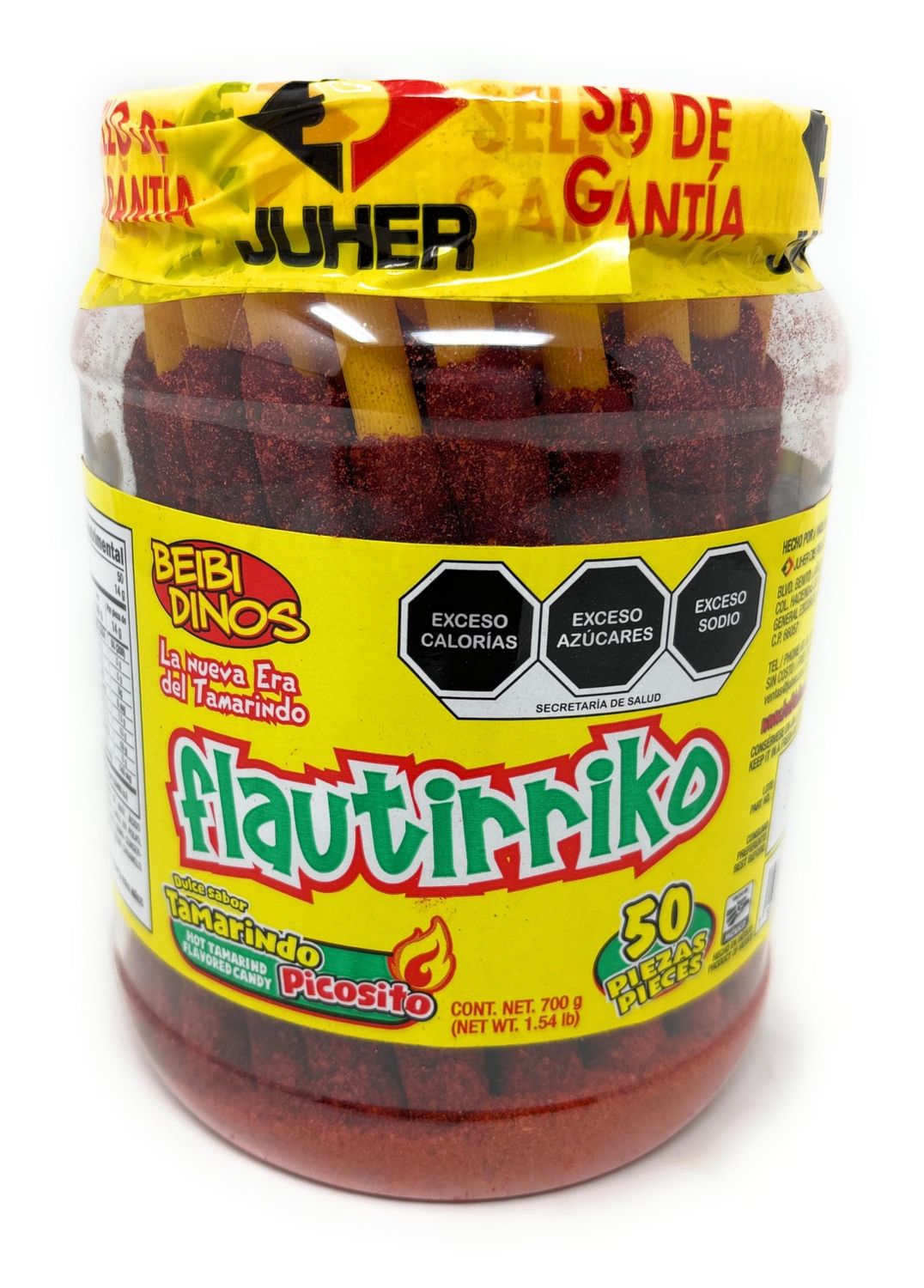 Flautirriko Tarugos Tamarindo Tamarind Candy Sticks 50 Pcs 550g Always Fresh