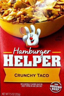 Betty Crocker CRUNCHY TACO Hamburger Helper 7.5oz (5 Pack)