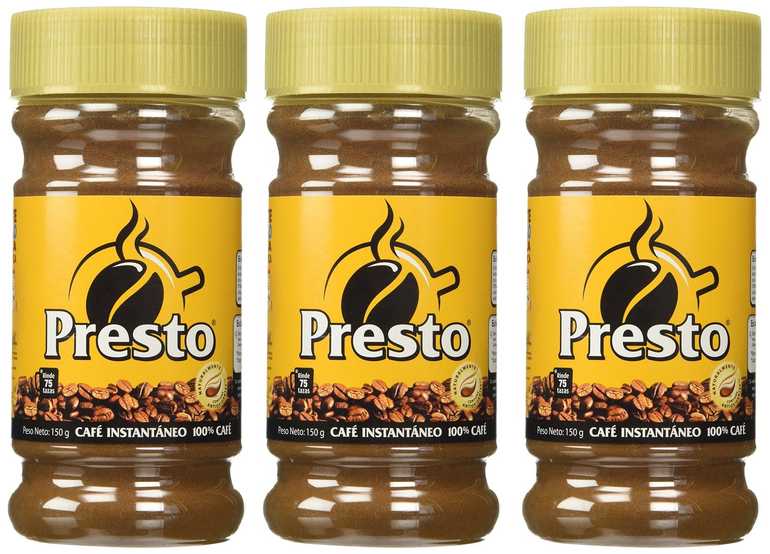 Cafe Presto Instant Coffee from Nicaragua - (150 gr) 4 Pack