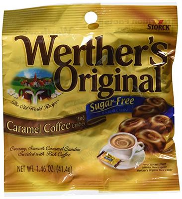 Werther&#39;s Original - Sugar Free - Caramel Coffee Hard Candies (Pack of 3) (3 bags)