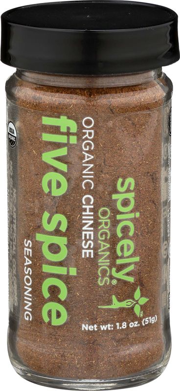 Spicely Organic Seasoning Chinese Five Spice 1.80 Ounce Jar Certified Gluten Free