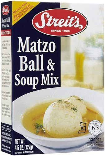 Streit&#39;s Matzo Ball &amp; Soup Mix Kosher For Passover 4.5 oz. Pack of 6.6