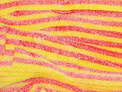 Sour Power Strawberry Banana Sour Belts, 1LB