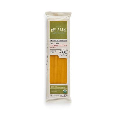 DeLallo Organic Capellini #1, 16-Ounce Units (Pack of 16)
